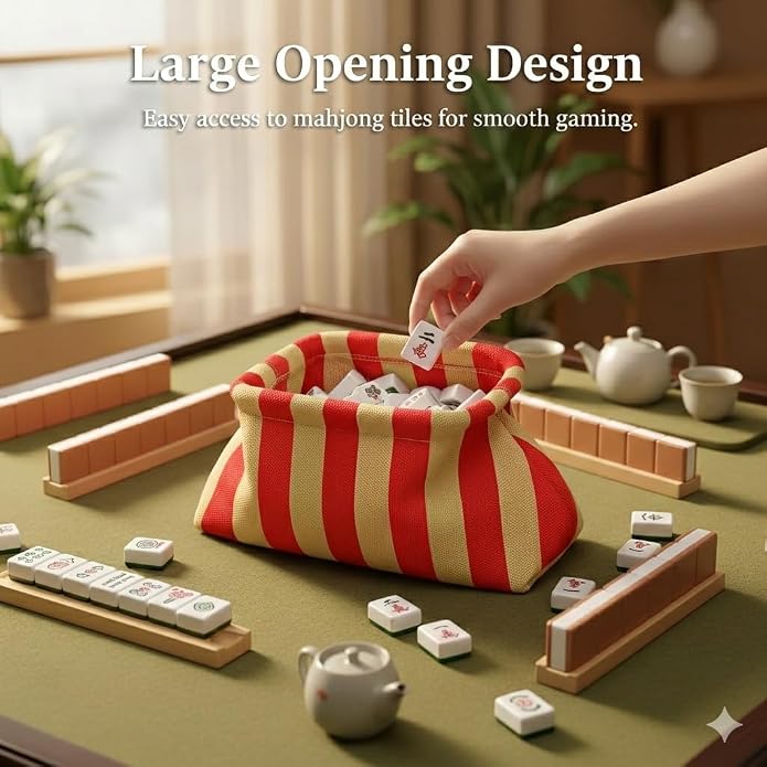 Mahjong Tile Bag Woven Clutch Purses - Image 4