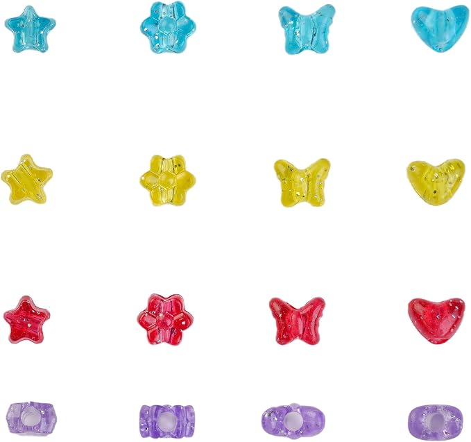 800PCS 6x9mm Valentine's Day Red Theme Pony Beads Bulk, Kandi Beads - Image 8