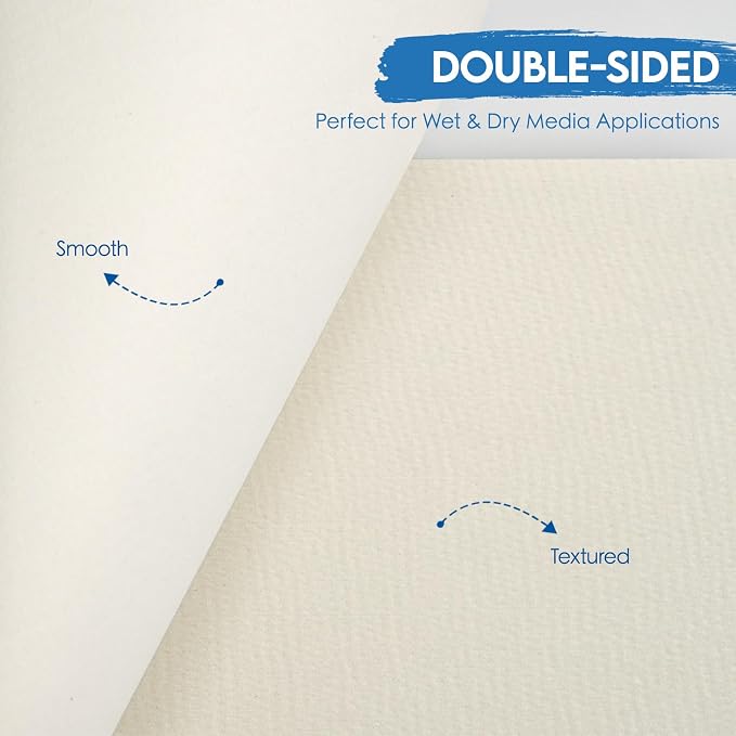 KOVIEDE 100 Sheets Watercolor Paper 8.5x11 Inch 102LB/230GSM Cold Press - Image 4