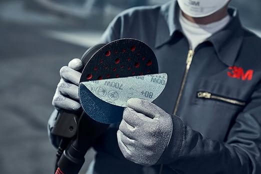 3M Random Orbital Sander, Xtract Pneumatic 88957, 6 in, Self-Generated Vacuum, 3/32 in Orbit, Ergonomic and Lightweight ROS, 209W Motor, Dust Extraction
