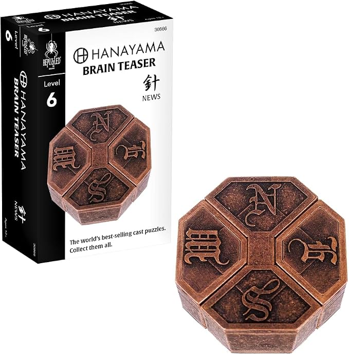BePuzzled | News Hanayama Metal Brainteaser Puzzle Mensa Rated Level 6 by BePuzzled