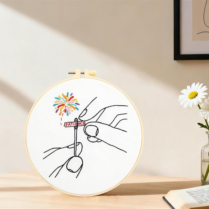 Beginner Embroidery Starter Kit, Easy Hand Embroidery Kits - Image 5