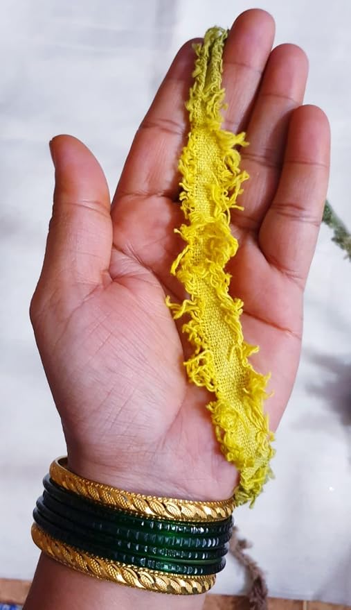 20-Piece Bright Cotton Yarn Strips 1 Yard Colorful Frayed Fabric Ribbon - Image 4