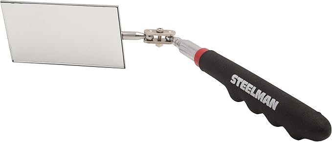 STEELMAN 41817 30-Inch Telescoping 2-Inch x 3.5-Inch Inspection Mirror