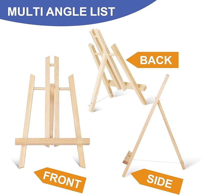ESRICH 8 Pack 11.8" Wood Easels, Tabletop Easel - Image 3