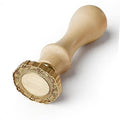 Frame Wax Seal Stamp, 3D Embossed Relief Carving Head and Wood Handle by Pilloze