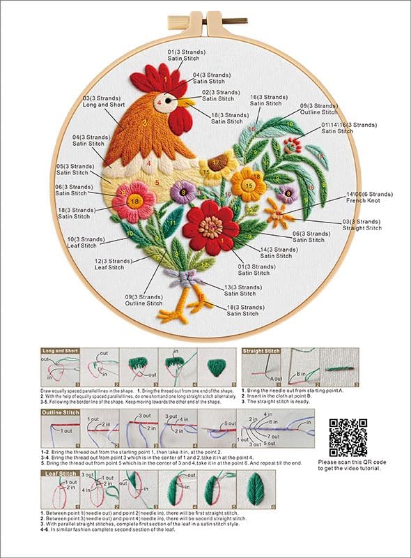 Haootadiy Beginner Embroidery Kit - Image 4