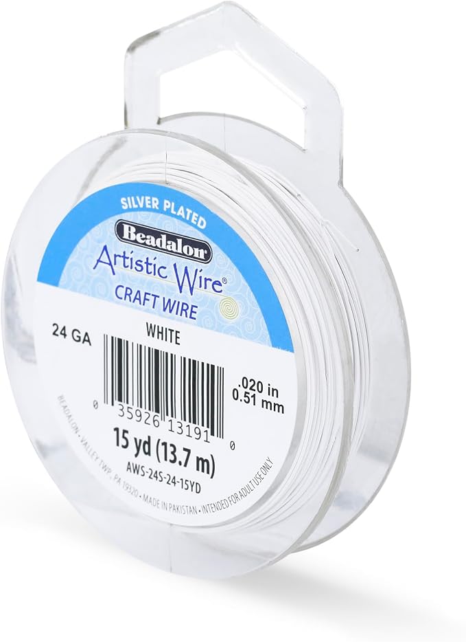Artistic Wire, 24 Gauge Silver Plated Tarnish Resistant Colored Copper Craft by ArtisticWire