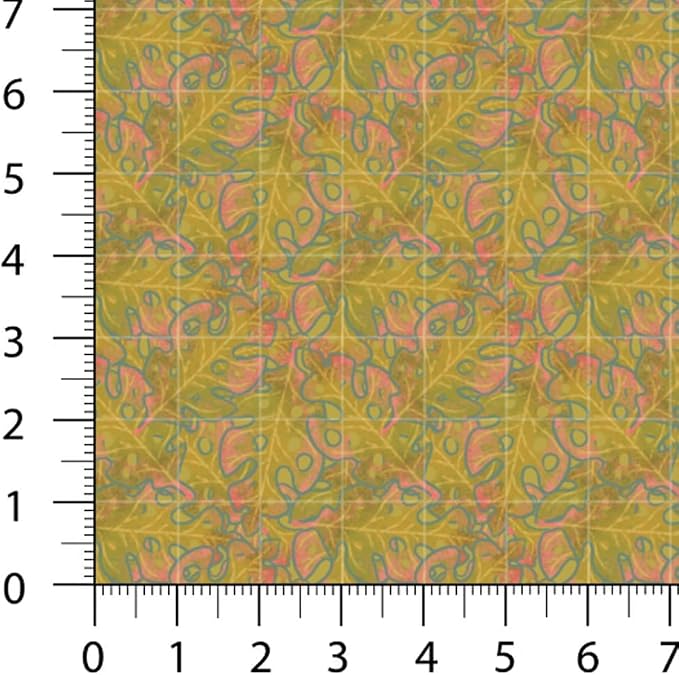 Tropical Patchwork Fabric Panel 100x155 cm – 100% Cotton Satin, 6 Coordinated - Image 6