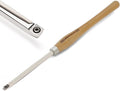 Overall length 23 3/4" Carbide Tipped Rougher Chisel For Woodturning, Beech handle length: 15 1/2", Tool bar length: 8 1/4", with 5 * 15-2.5mm TCT SQUARE BLADE