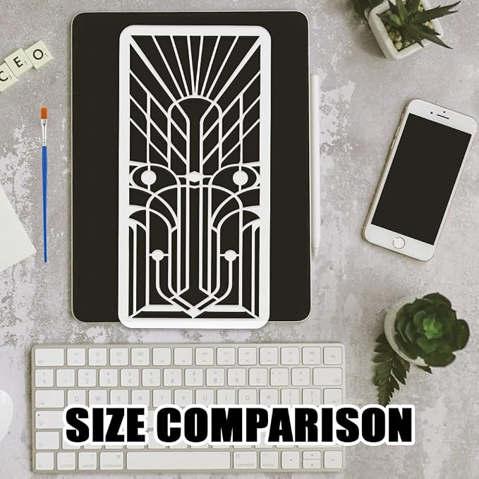 FINGERINSPIRE 8PCS Geometric Modern Decoration Painting Stencil - Image 3