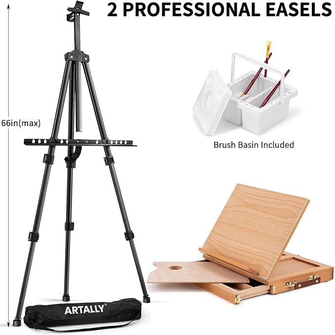 187Pcs Professional All-in-One Art Painting Kit - Image 2