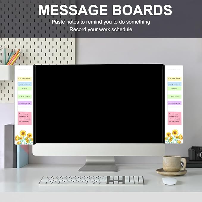 Office Desk Accessories 2pcs Multifunction Computer Monitor Memo Board - Image 6