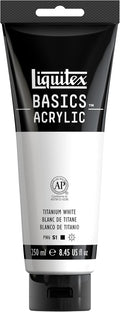 Liquitex BASICS Acrylic Paint, 250ml Tube, Titanium White by Liquitex
