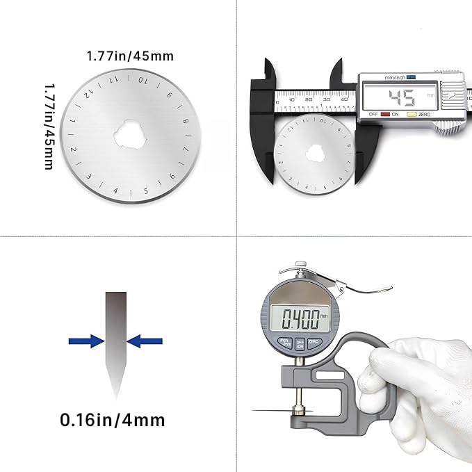 10 Pack Rotary Cutter Blades 45mm - Image 2