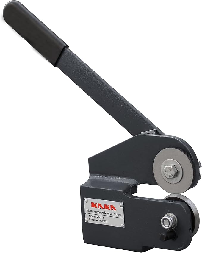 KAKA INDUSTRIAL MMS-1 Throatless Sheet Metal Shear, 16Ga Capacity Rotary Metal Cutting Shear