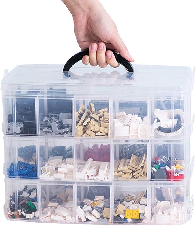 Sooyee 3-Layer Things & Crafts Storage Box, Large | 30 Adjustable Compartments by Sooyee