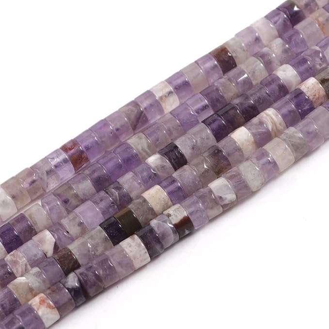 150Pcs 4×2mm Natural Amethyst Spacer Stone Beads by Nitopupu