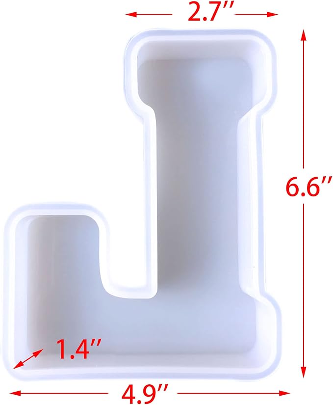 6 inch 26 Pack English Alphabet Silicone Letter Mold - Image 5