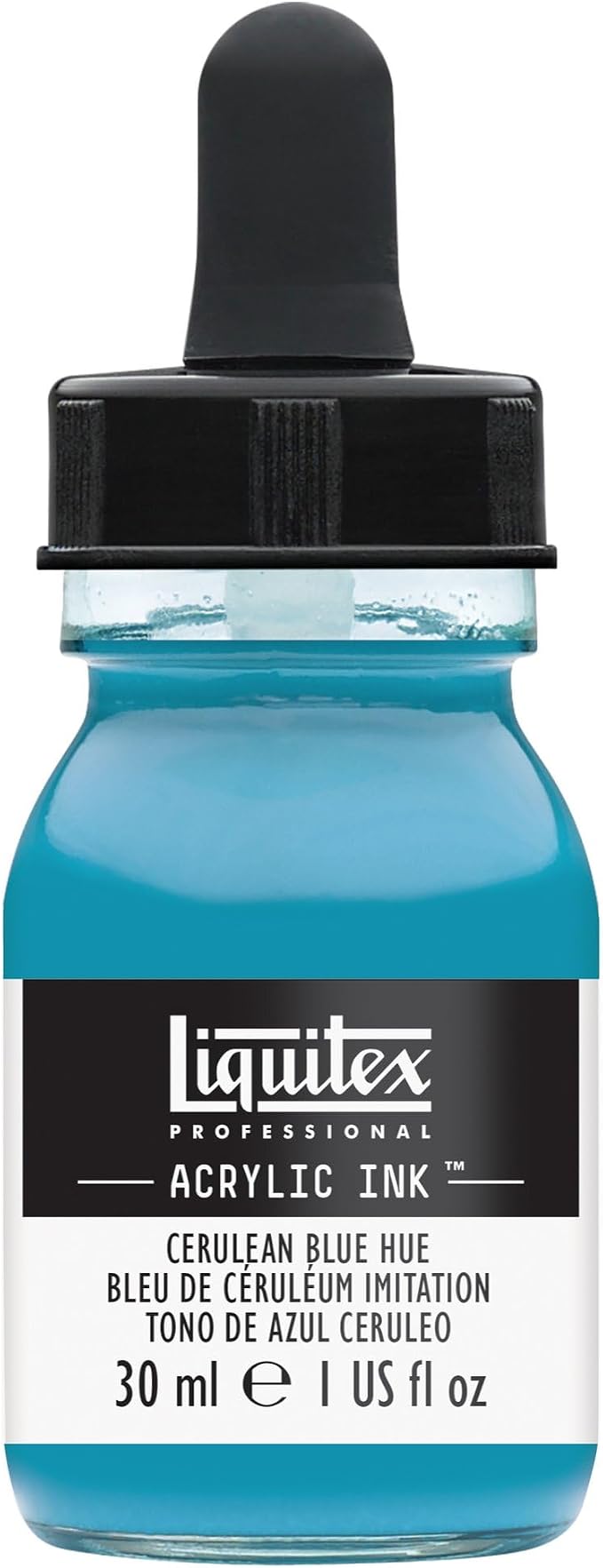 Liquitex Professional Acrylic Ink, 1-oz Jar, Cerulean Blue Hue by Liquitex