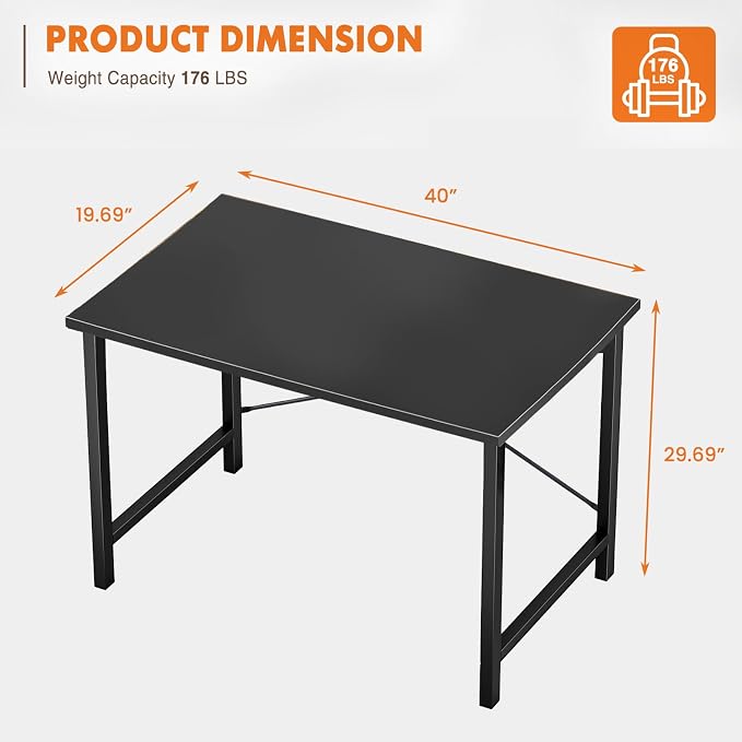 Sweetcrispy 40-Inch Small Computer Desk - Image 3