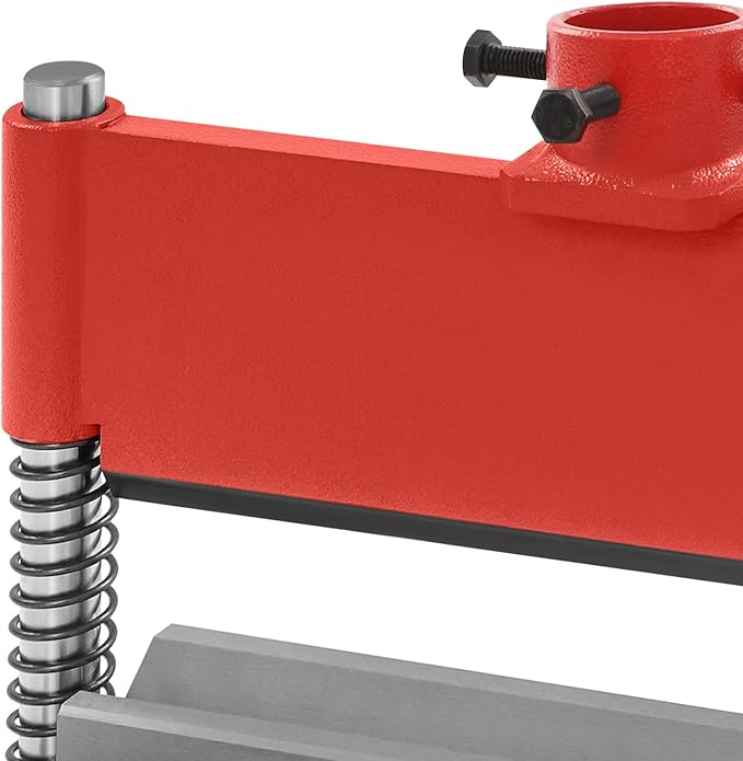 12" Press Brake Attachment for 12&20 Ton Hydraulic Press, 3/16" Bending Thickness Press Brake Attachment, Heavy-Duty Metal Bending Accessories for Metal Sheet Bending Forming Shapes (Red)