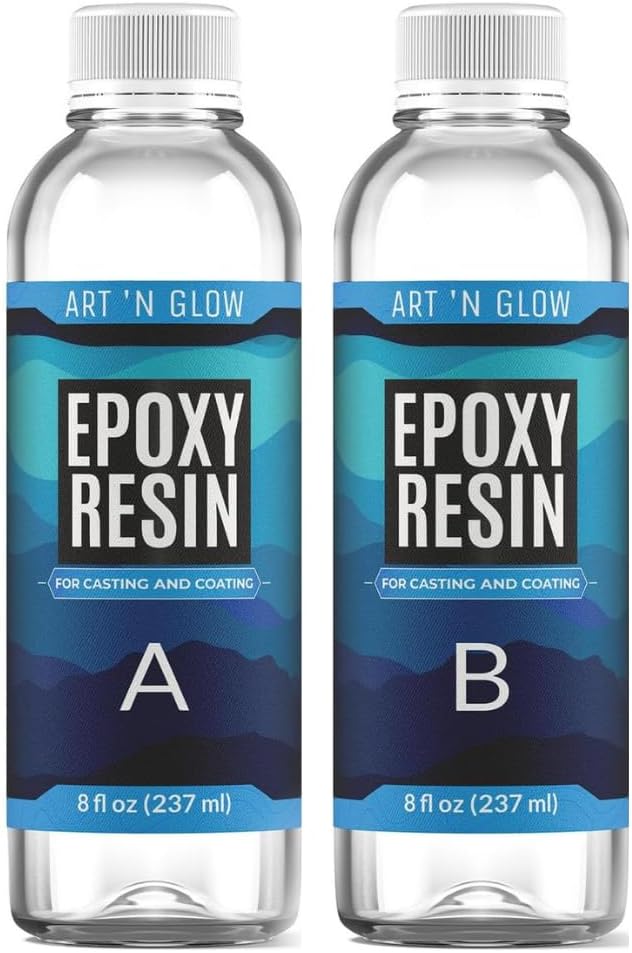 Crystal Clear Epoxy Resin Kit 16oz by ArtNGlow