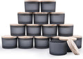 SHOWIN Thick Candle Jars for Making Candles 16 Pcs, 4 OZ Empty Jars by Showin