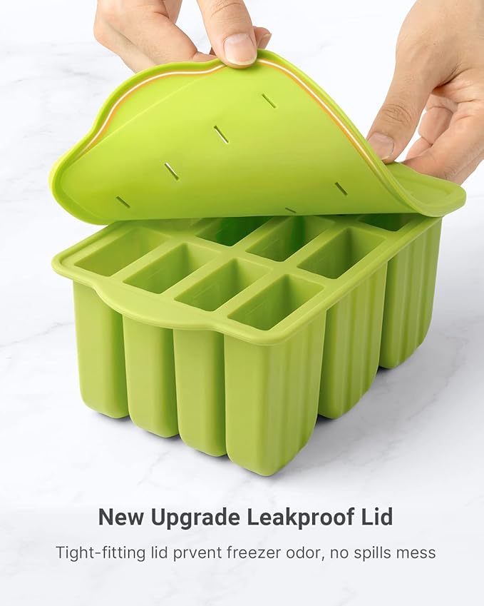 Popsicles Molds, MEETRUE 12 Pieces Silicone Popsicle Molds Easy-Release - Image 6
