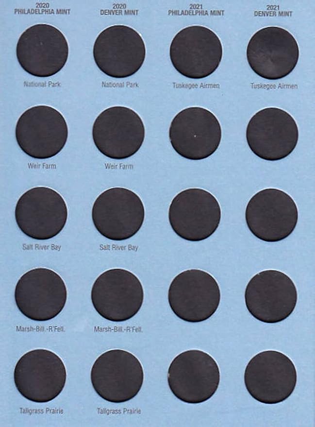 Whitman US Washington National Park Quarter Coin Folder Volume 2 2016 – 2021 P - Image 4