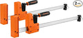 Jorgensen 18” Bar Clamp Set, 2-pack 90° Parallel Clamp Cabinet Master, Steel Jaw Bar Clamp for Woodworking, 1500 lbs load Limited