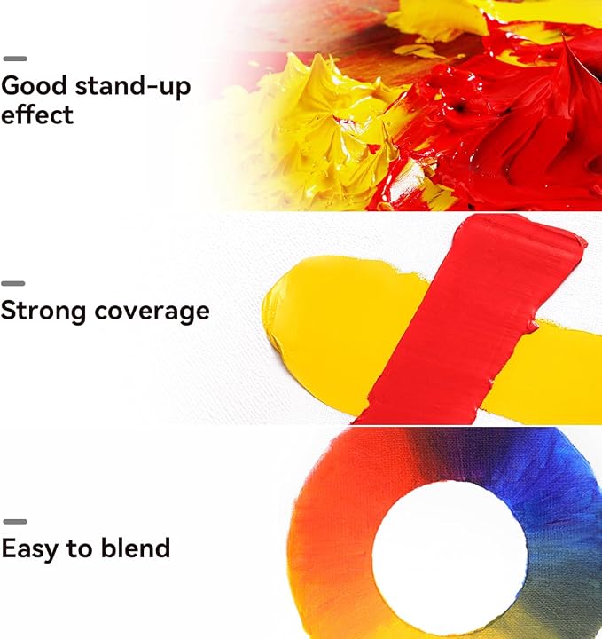 Paul Rubens Oil Paint, 20 Colors*50ml LargeTubes, Professional Oil Colors - Image 2