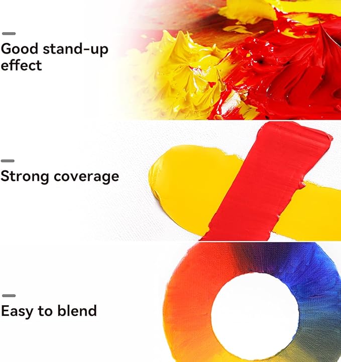 Paul Rubens Oil Paint, 10 Basic Colors*170 ml LargeTubes, Professional Oil - Image 3