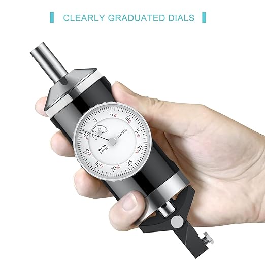 HDLNKAK Coaxial Centering Indicator Set 0-0.15''/0.0005''Standard Body, Co-Ax Precision Milling Machine Test Dial, Ideal Center Finder Tool