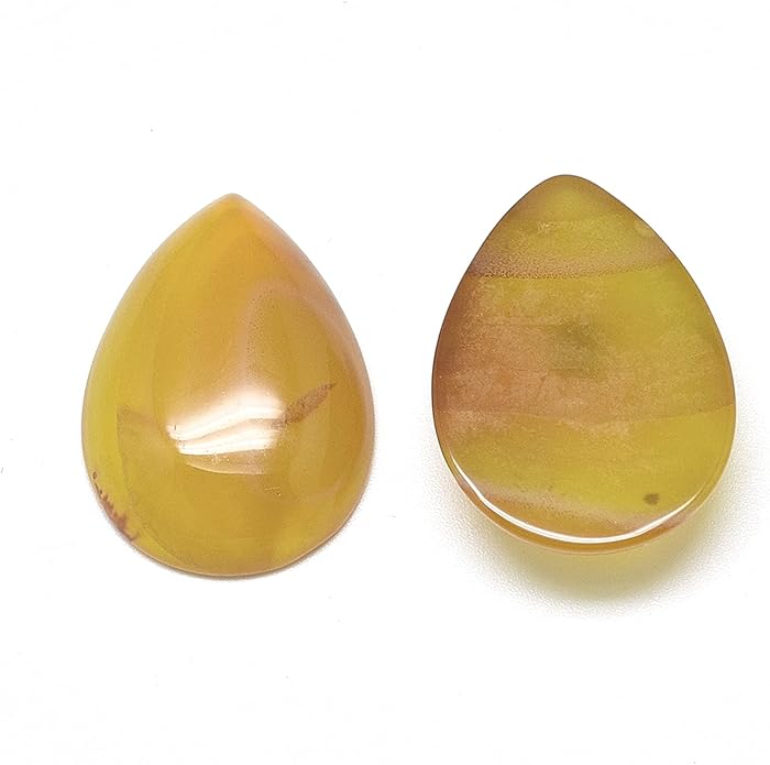 Fashewelry Natural Teardrop Flat Back Cabochons Beads - Image 2