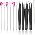 MSDADA 11 Pcs Silicone Resin Mold Tools Set Stirring Needle Spoon Tool Tweezers by ColoryourlifewithMSDADA