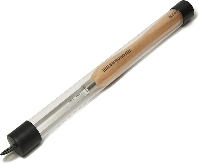 Cryo M2 HSS Diamond Parting Tool 3/16" with 12-1/2" Beech Handle for Woodturning Chisels
