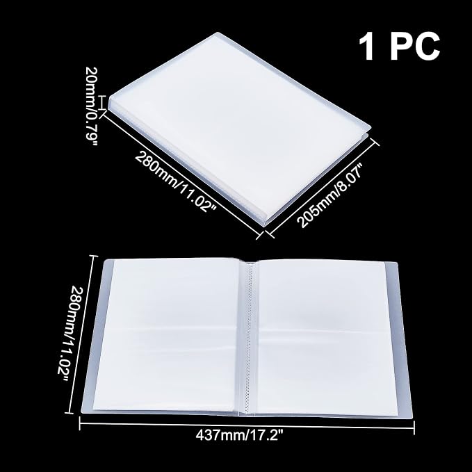GLOBLELAND 80 Pockets Clear Stamps Storage Album Cut Dies Storage Bag Embossing - Image 2