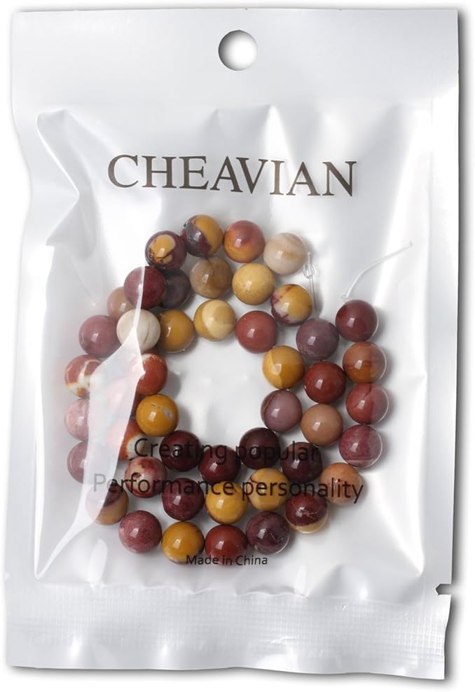 45PCS 8mm Natural Moonkaite Jasper Gemstone Round Loose Beads - Image 5