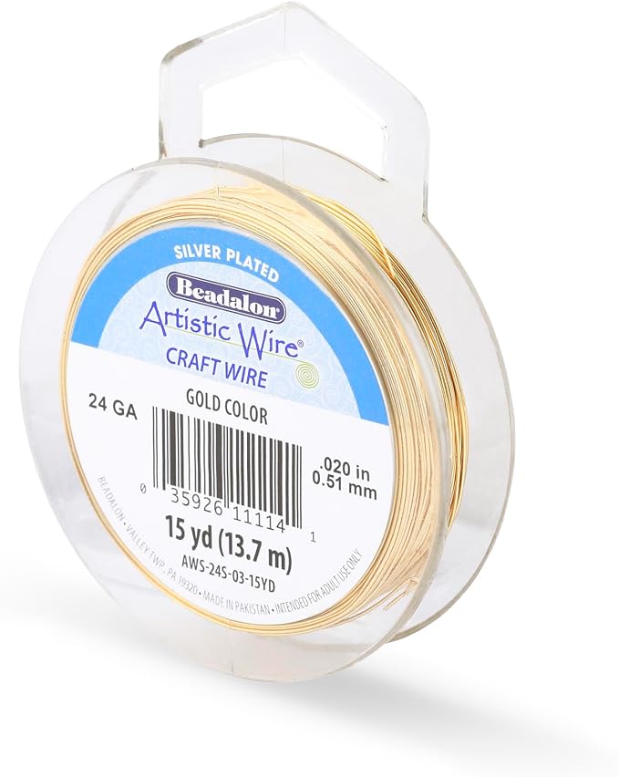 Artistic Wire, 24 Gauge Silver Plated Tarnish Resistant Colored Copper Craft by ArtisticWire