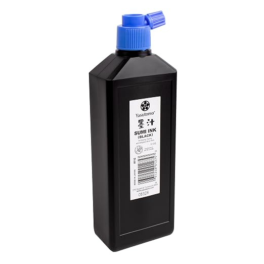 Yasutomo Bokuju Liquid Ink - 12oz Sumi Ink by Yasutomo