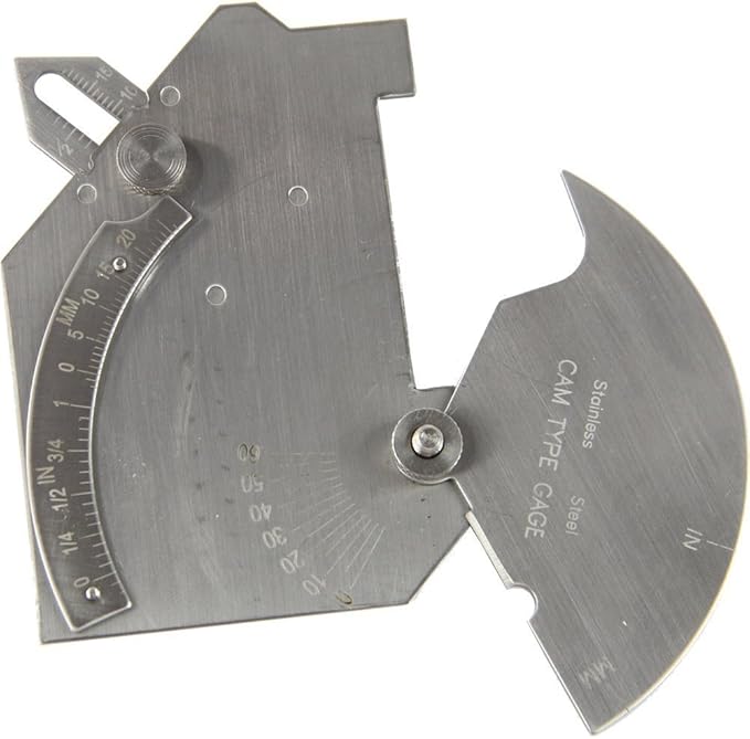 Driak Inch&metric Bridge Cam Gage Test Ulnar Welding Inspection Gauge MG-8 for inspection of Welded Surfaces and Joints