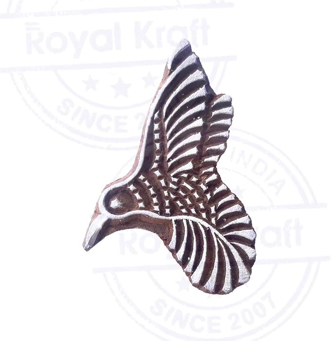 Royal Kraft Wooden Stamps DIY Fabric, Henna Printing Blocks THDtag071 - Image 3