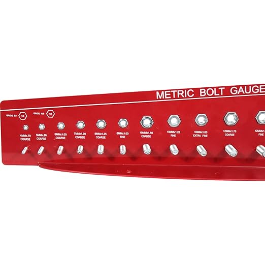 SAE and Metric Bolt Gauges Check a Thread Nut Fastener Size