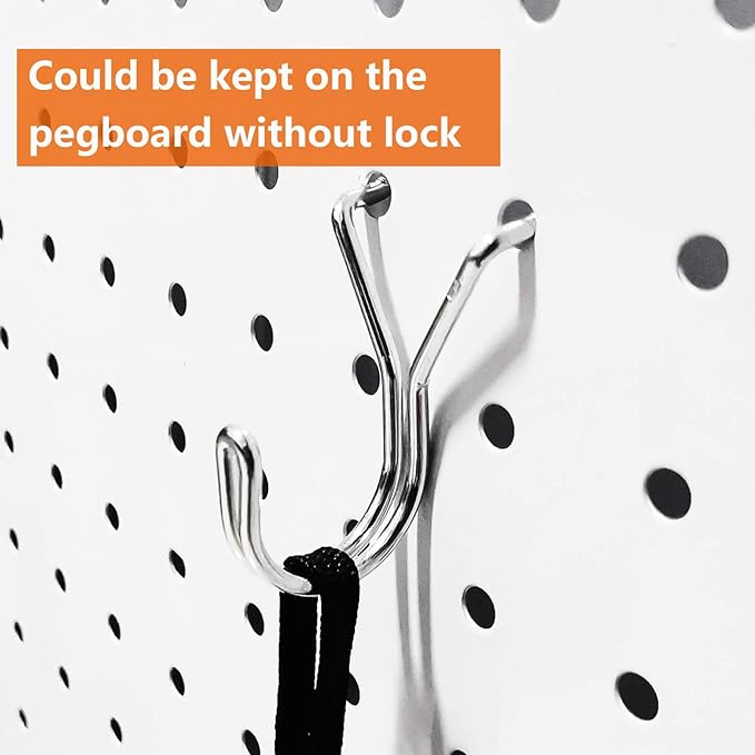Pegboard Hooks, Peg Board Bins, Peg Locks, for Organizing Various Tools, 167 Pieces