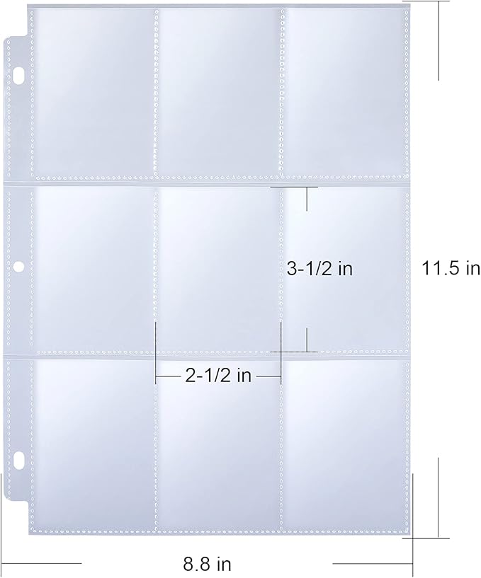 36 Pack 9 Pocket Page Protector - Image 2