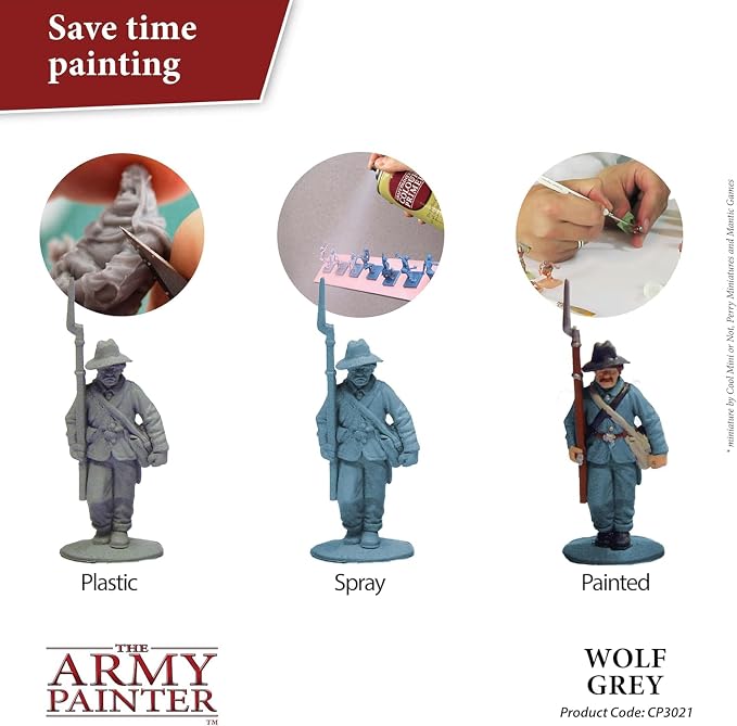 The Army Painter Colour Primer Wolf Grey, 400 mL Acrylic Spray Primer, Spray - Image 4