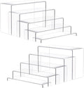 Goabroa 10 Pcs 12" Large Display Risers, 2 Sets Rectangular Clear Display by Goabroa