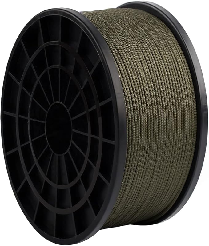 HERCULES Type III Paracord 550 Paracord Rope Parachute Cord, 100' Army Green for Camping Cord, Survival Rope