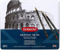 Derwent 34202 Graphic Full Set Graphite Drawing Pencils, Professional Quality by Derwent